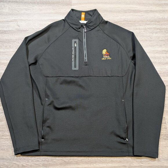 Peter Millar Men's Medium Hyperlight Weld Hybrid 1/2 Zip Golf Jacket Bali Hai - Picture 1 of 12
